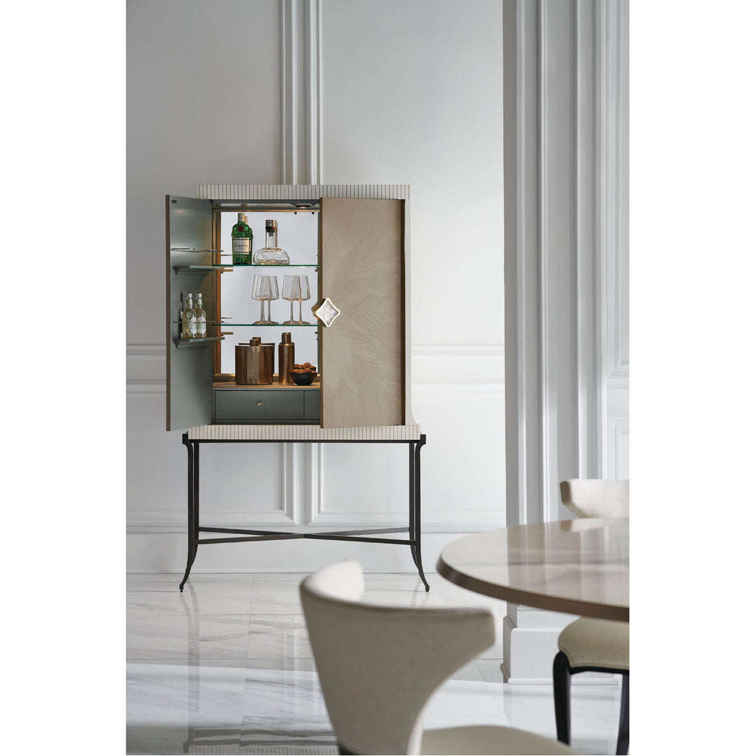 Caracole Classic High Expectations Bar Cabinet