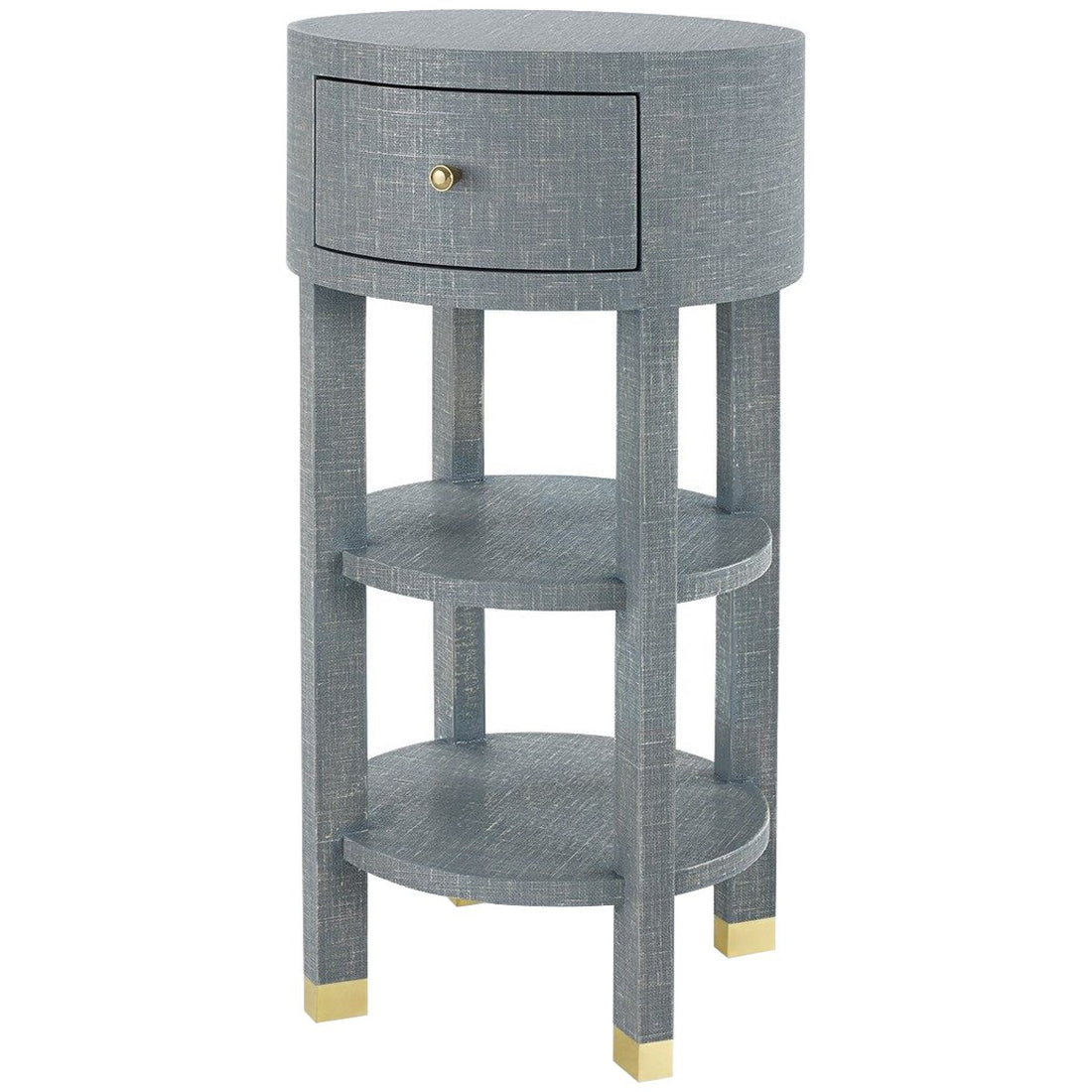 Villa & House Claudette 1-Drawer Round Side Table