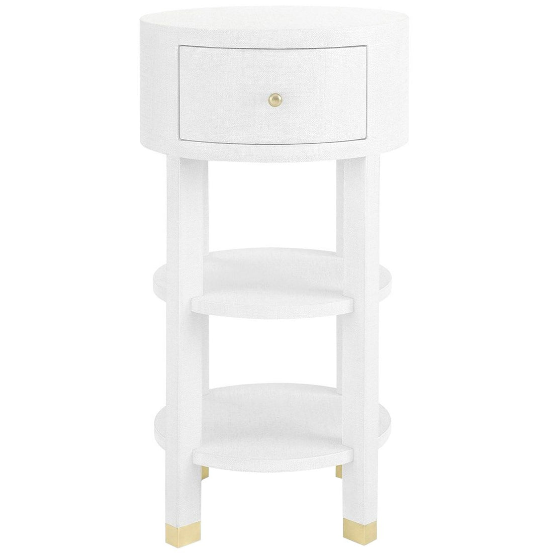 Villa & House Claudette 1-Drawer Round Side Table