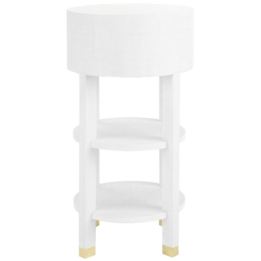 Villa & House Claudette 1-Drawer Round Side Table