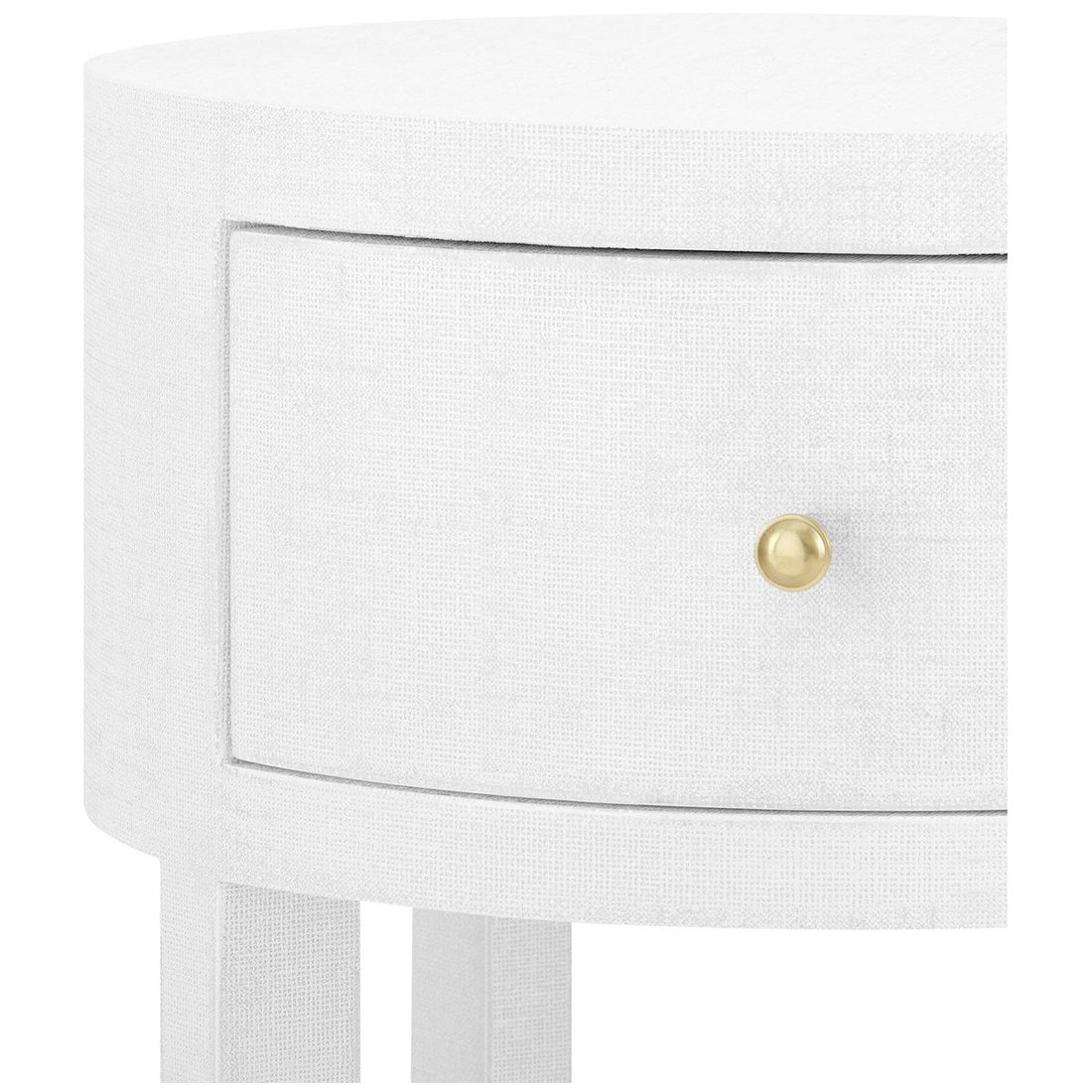 Villa & House Claudette 1-Drawer Round Side Table