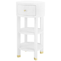 Villa & House Claudette 1-Drawer Round Side Table