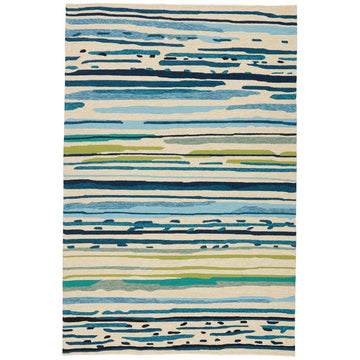 Jaipur Colours Sketchy Lines Blue/White CO19 Area Rug