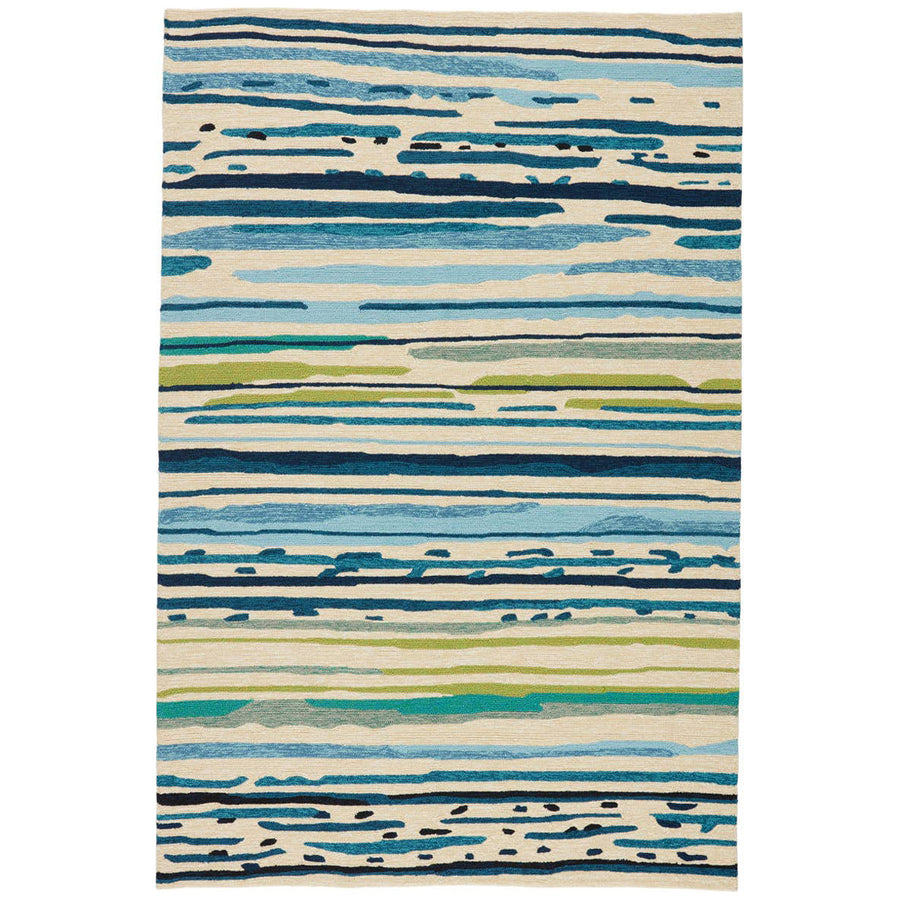 Jaipur Colours Sketchy Lines Blue/White CO19 Area Rug