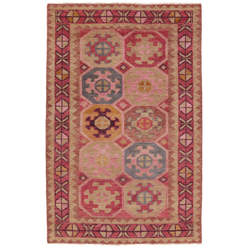 Jaipur Coredora Zetta Medallion Pink Cream CRD03 Area Rug