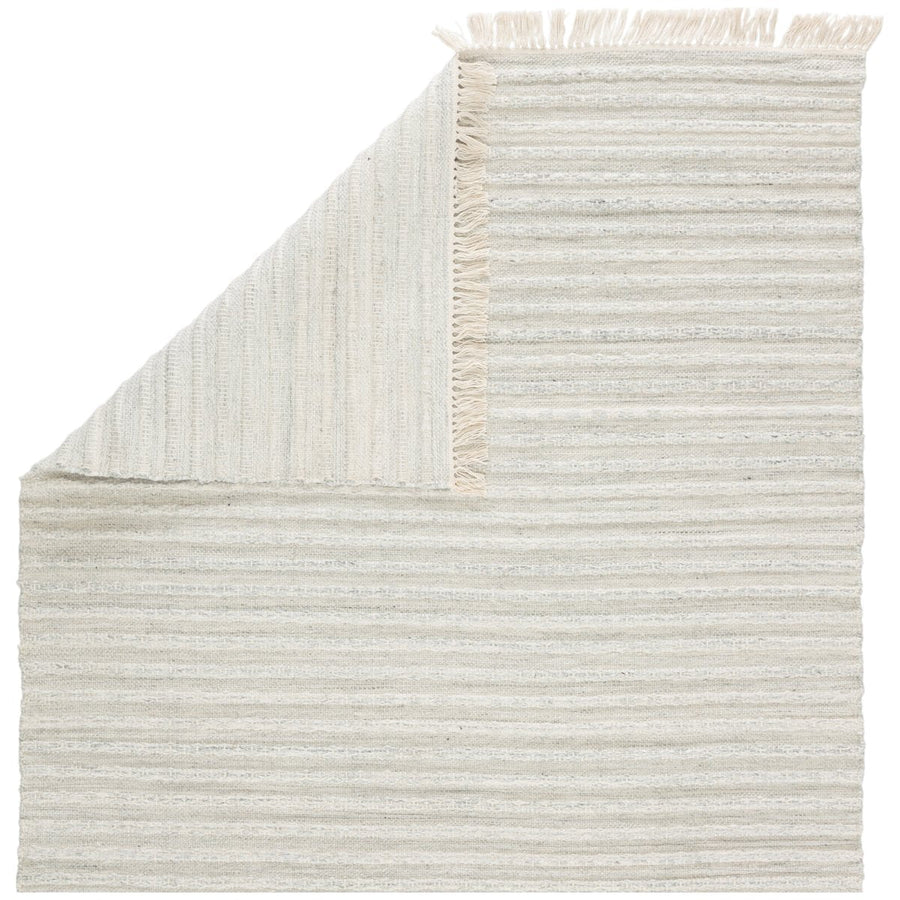 Jaipur Castillo Torre Solid Stripes Light Gray Cream CSL01 Rug