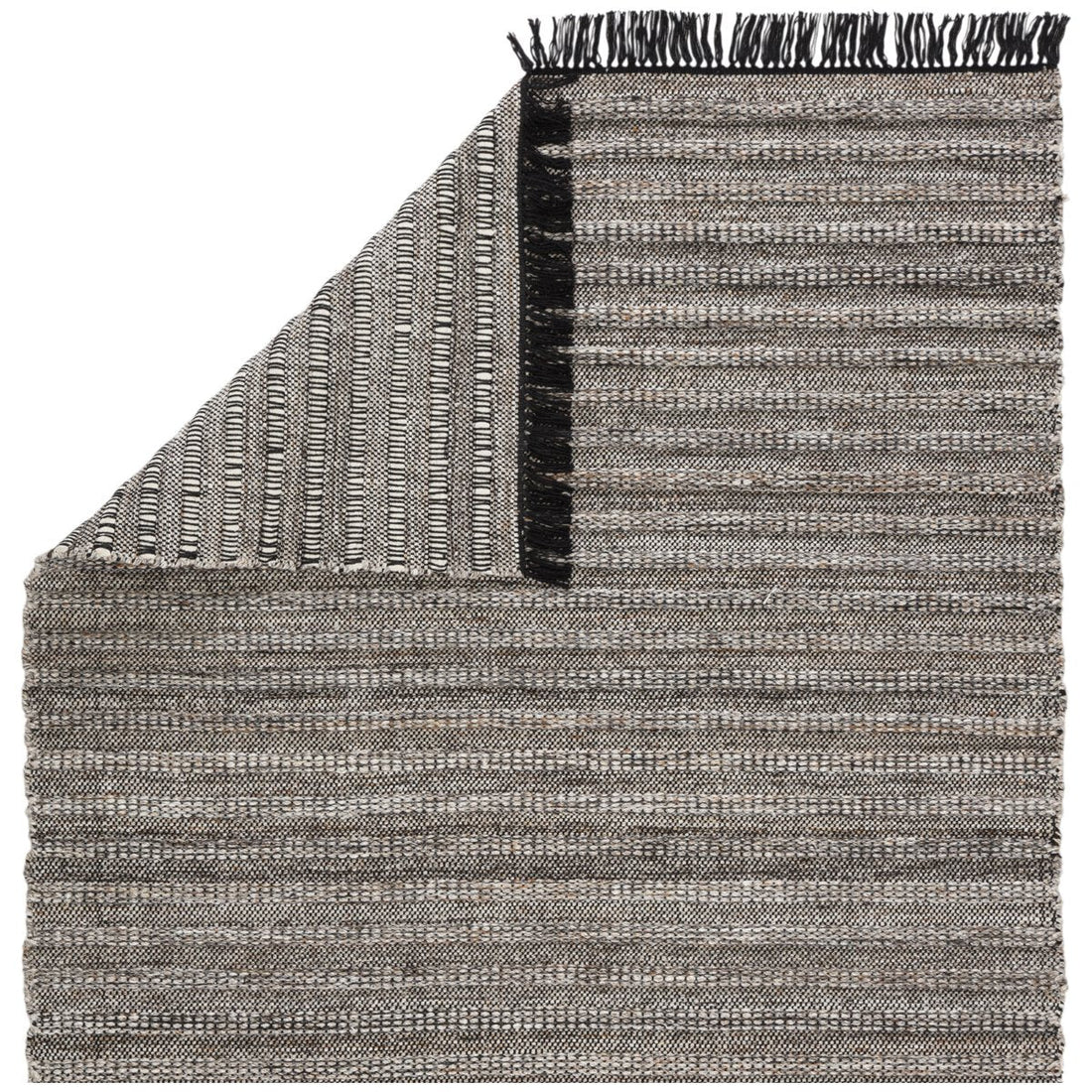 Jaipur Castillo Torre Solid Stripes Black Rust CSL03 Rug