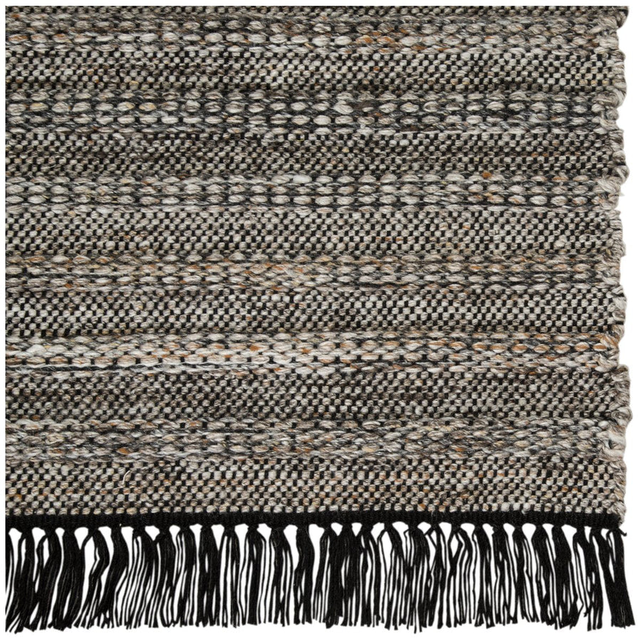 Jaipur Castillo Torre Solid Stripes Black Rust CSL03 Rug