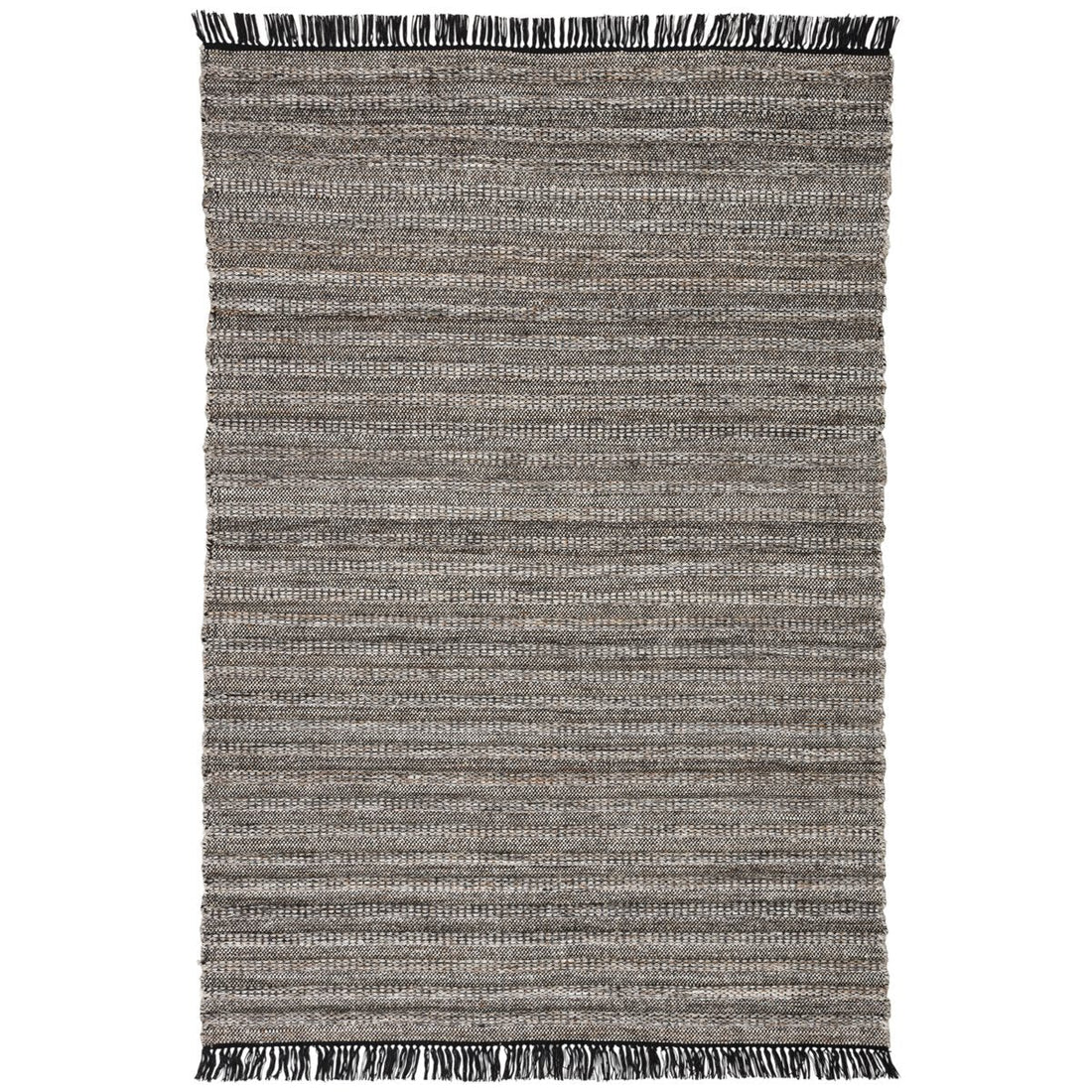 Jaipur Castillo Torre Solid Stripes Black Rust CSL03 Rug