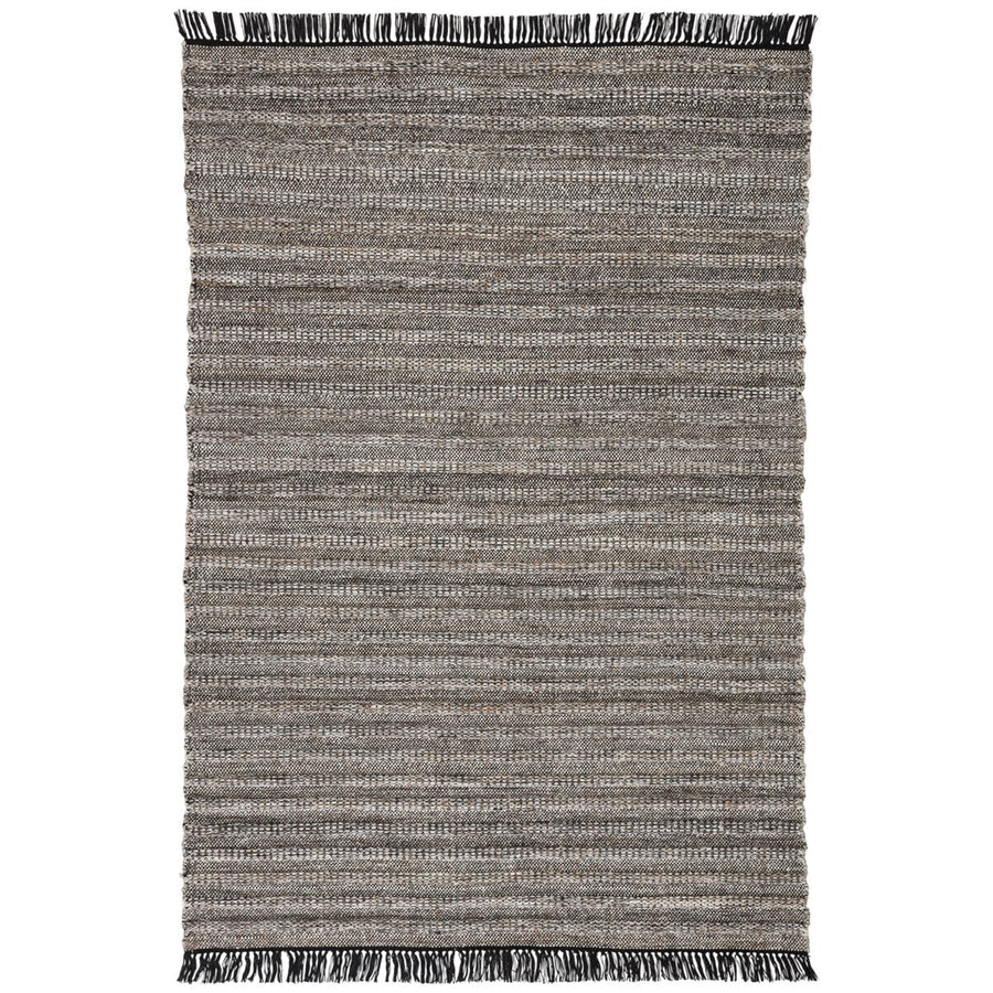 Jaipur Castillo Torre Solid Stripes Black Rust CSL03 Rug