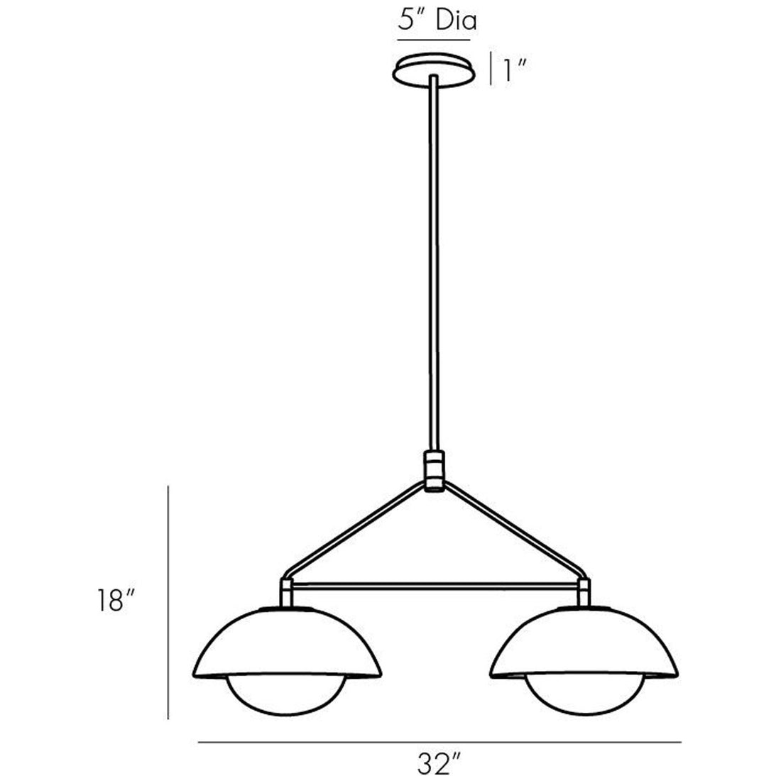 Arteriors Glaze Linear Pendant