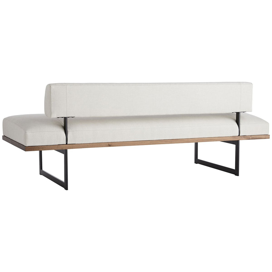 Arteriors Tuck Bench, Bone Linen