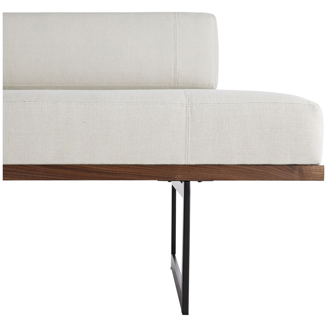 Arteriors Tuck Bench, Bone Linen