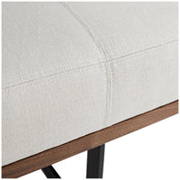 Arteriors Tuck Bench, Bone Linen