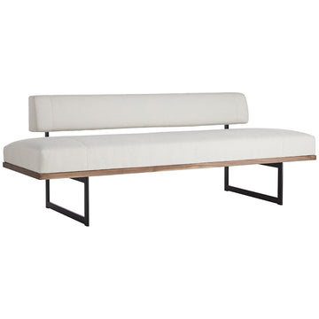 Arteriors Tuck Bench, Bone Linen