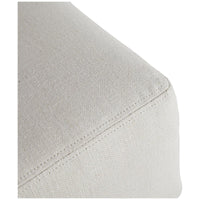 Arteriors Tuck Ottoman, Bone Linen