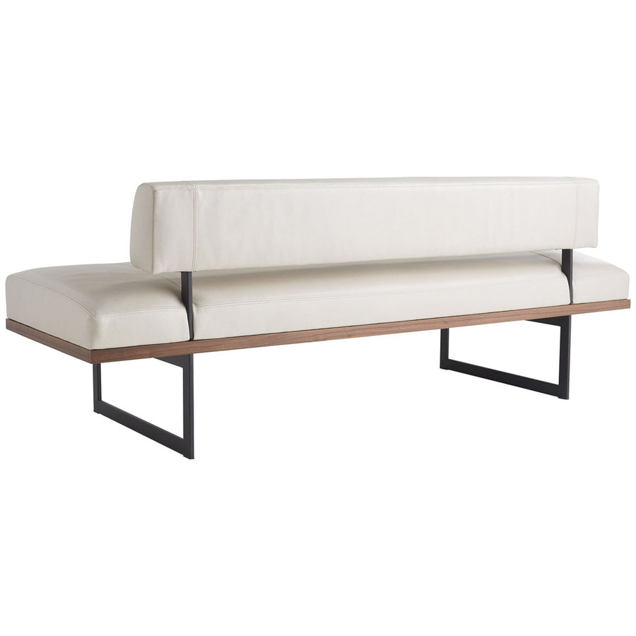 Arteriors Tuck Bench in Ivory Leather