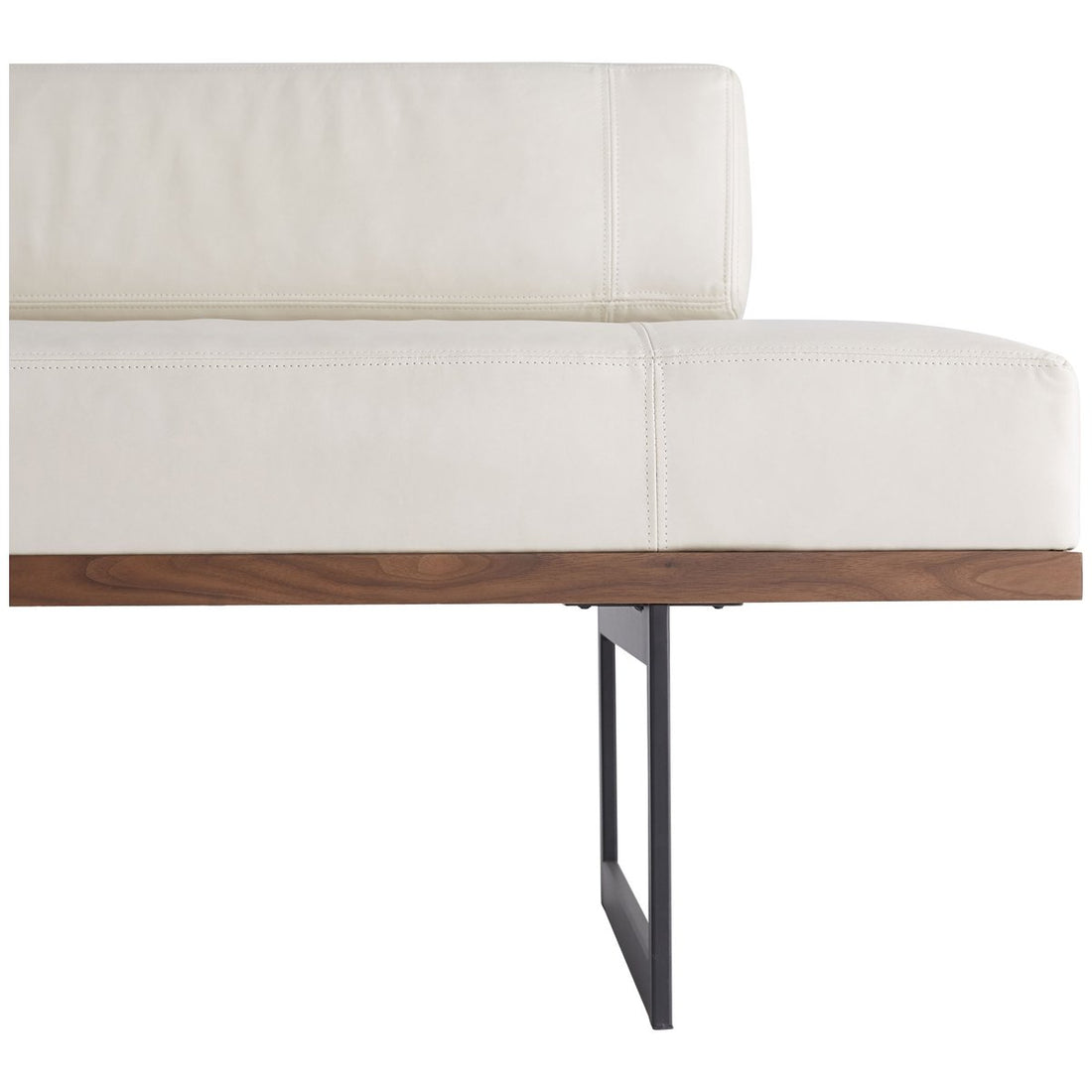 Arteriors Tuck Bench in Ivory Leather