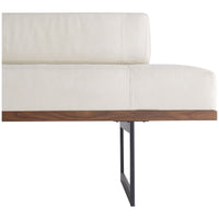 Arteriors Tuck Bench in Ivory Leather