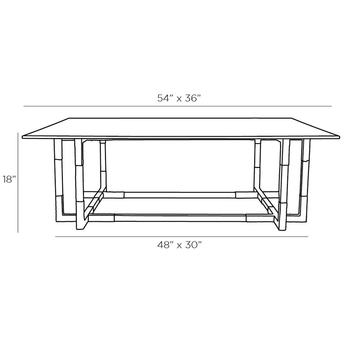 Arteriors Corset Coffee Table