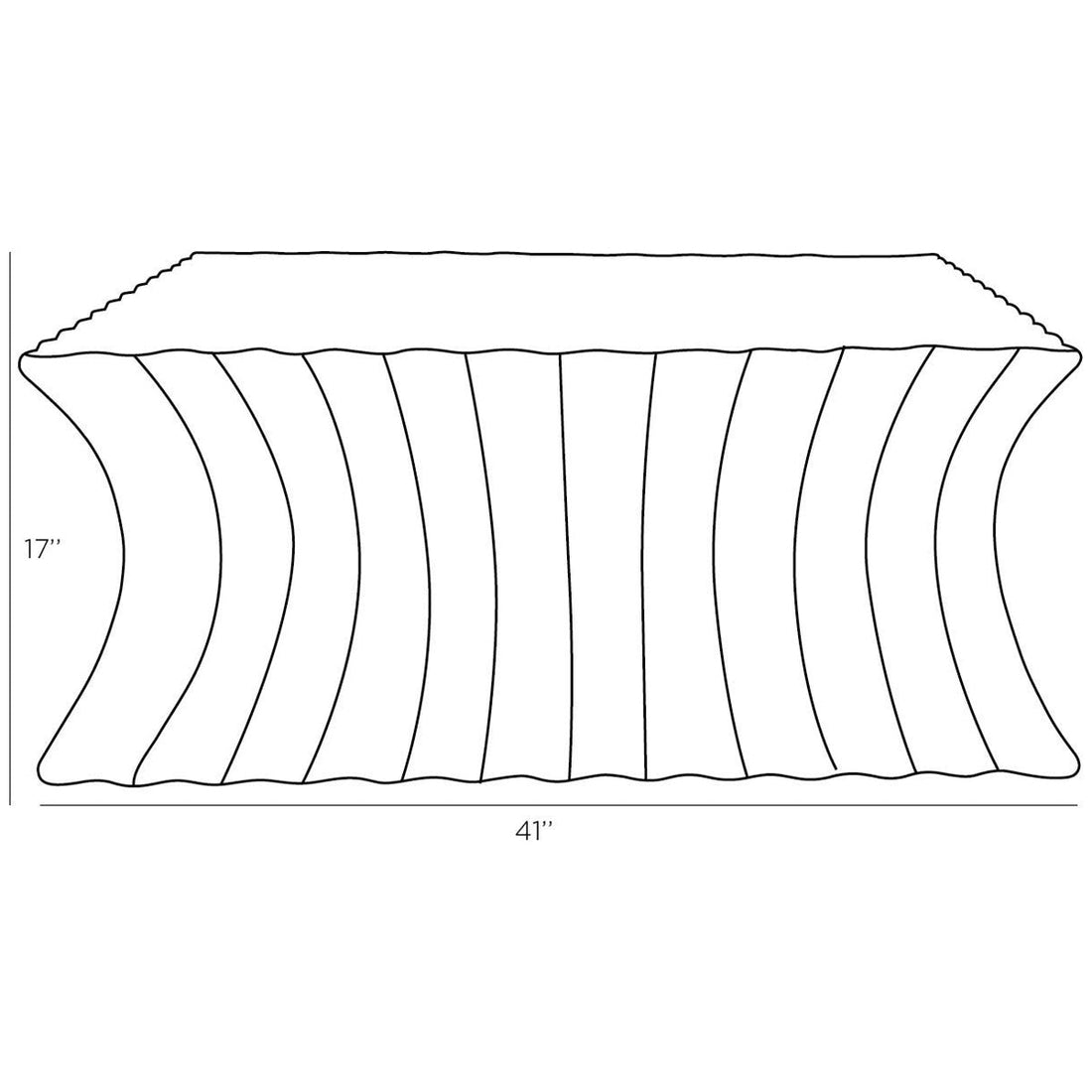 Arteriors Wave Cocktail Table