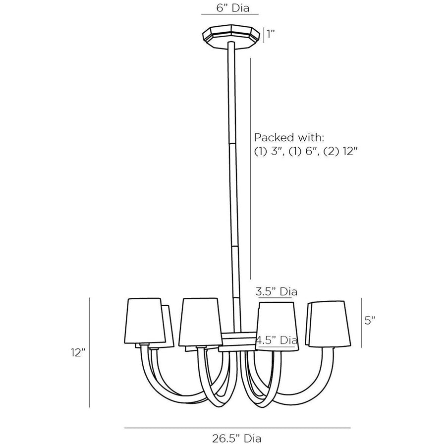 Arteriors Gaetano Chandelier