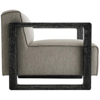 Arteriors Duran Tweed Chair - Fossil/Black Cerused