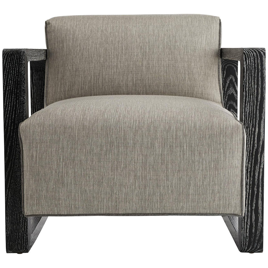 Arteriors Duran Tweed Chair - Fossil/Black Cerused