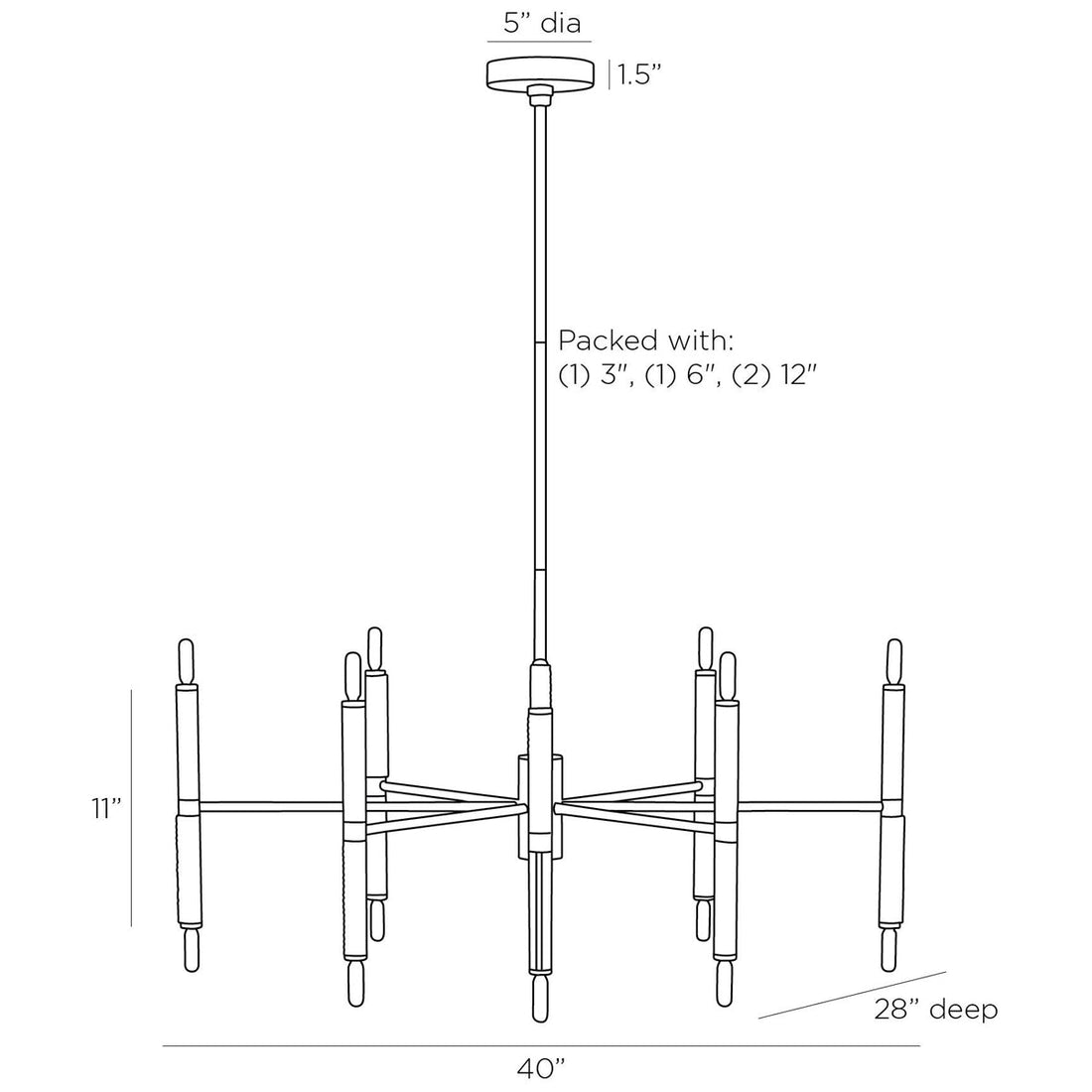 Arteriors Tilman Chandelier