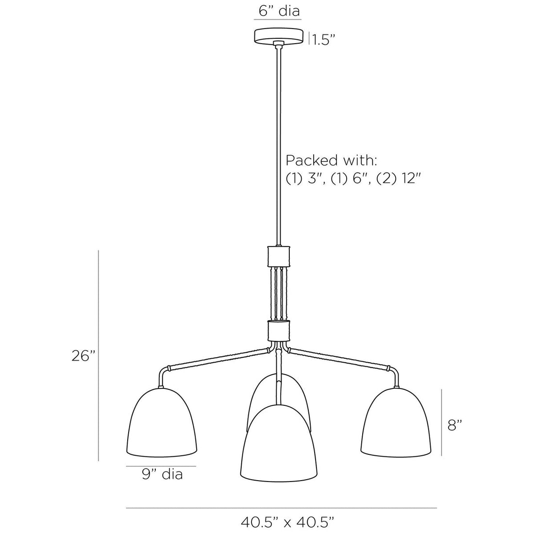 Arteriors Worth Chandelier