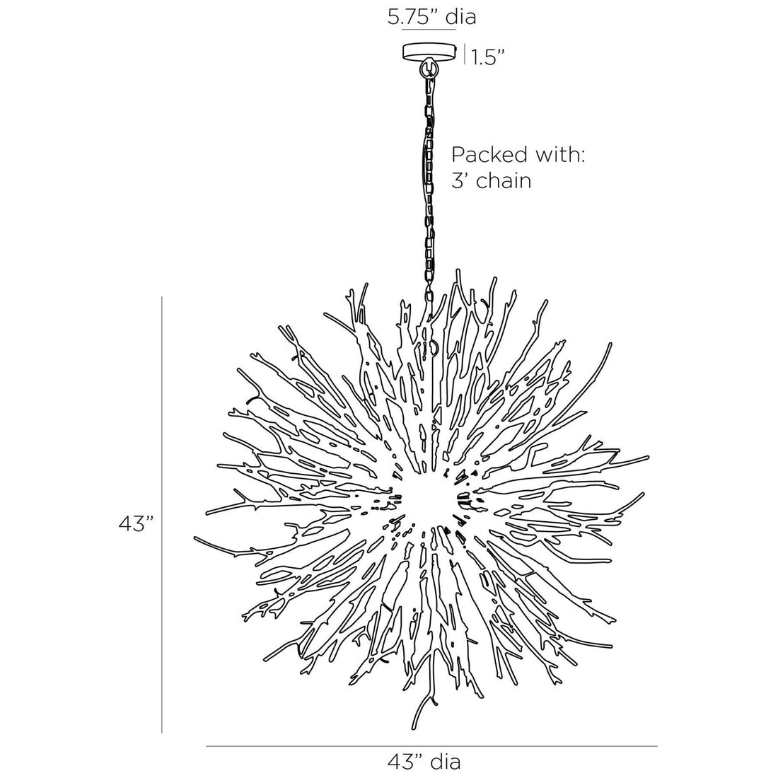 Arteriors Finch Chandelier