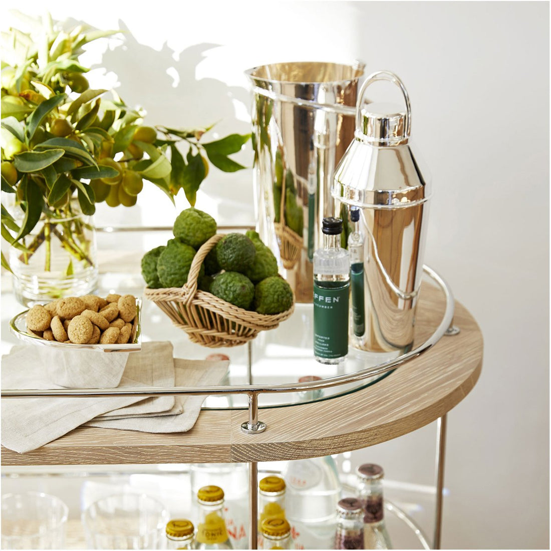 Arteriors The Beth Webb Brays Bar Cart