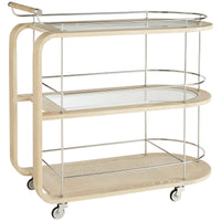 Arteriors The Beth Webb Brays Bar Cart