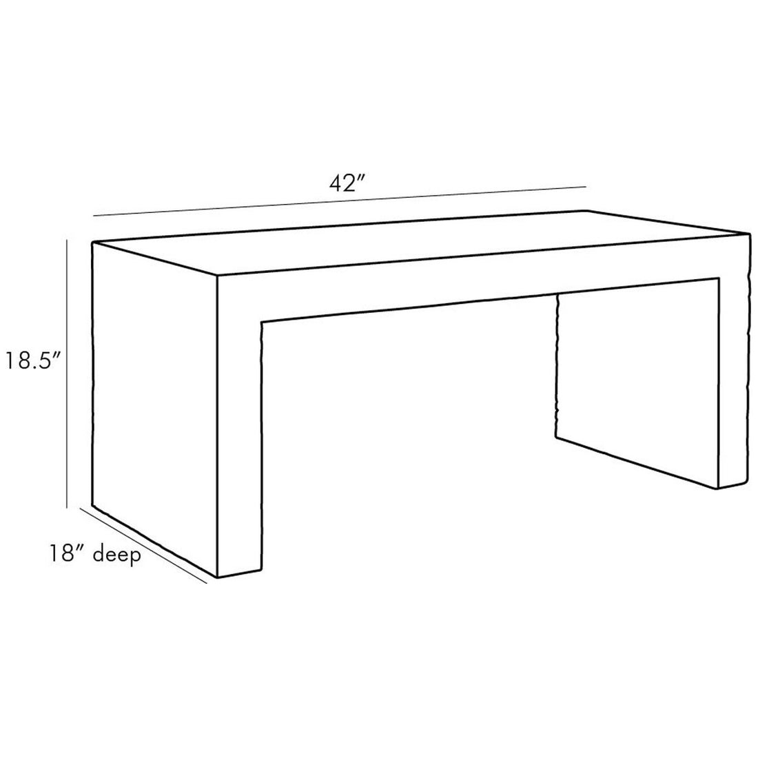 Arteriors Marsh Bench/Cocktail Table