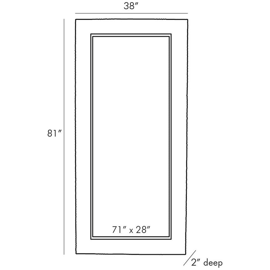 Arteriors Marsh Floor Mirror