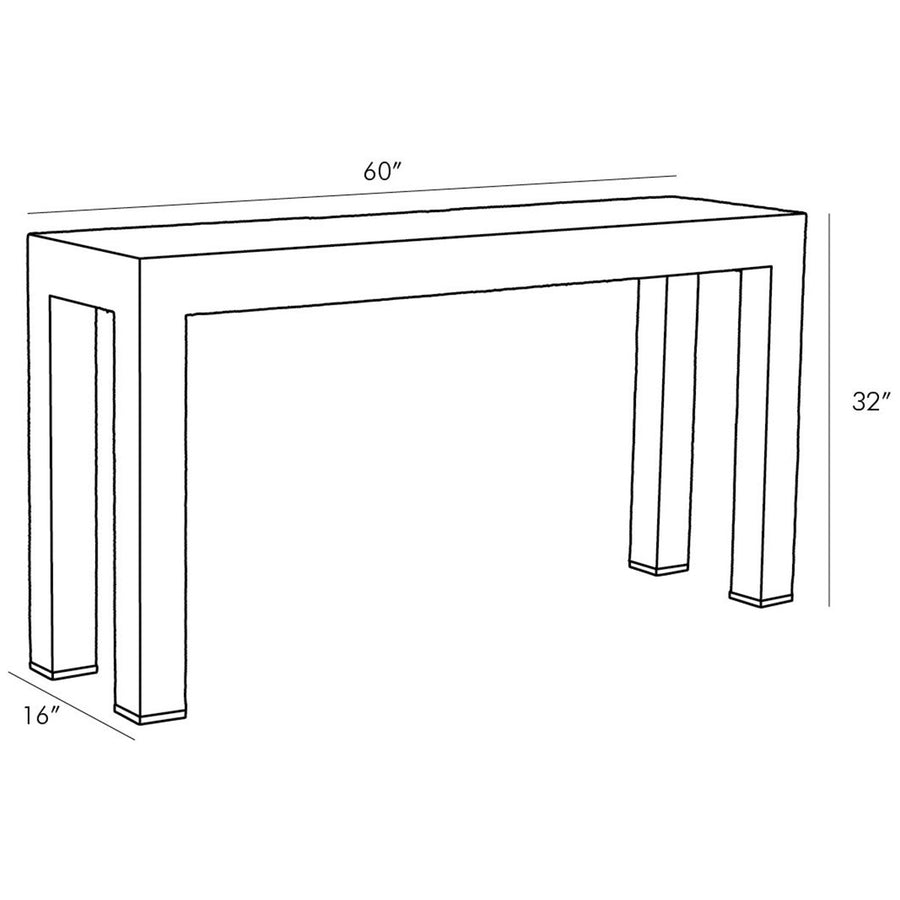 Arteriors Palmetto Console Table