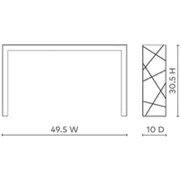 Villa & House Elgin Console Table - White