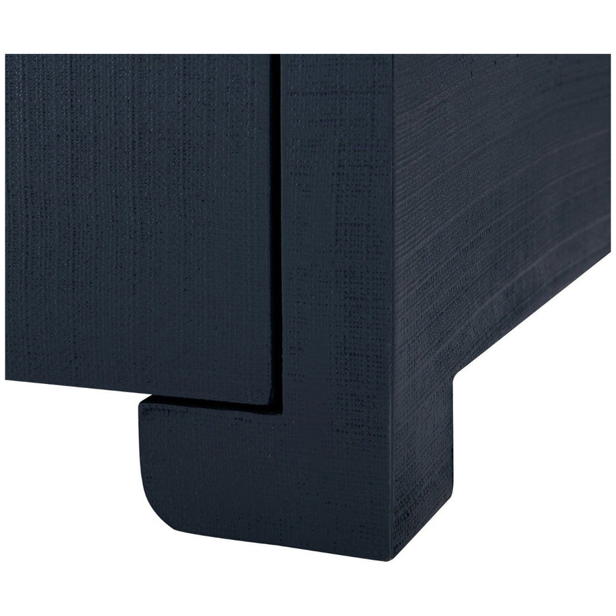 Villa & House Elina 3-Drawer Navy Side Table with Owen Pull