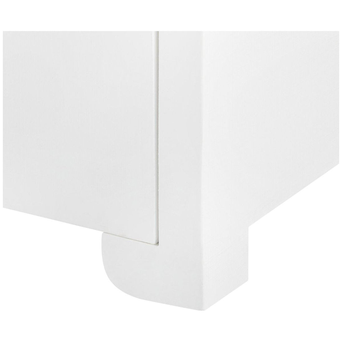 Villa & House Elina 3-Drawer Side Table, White in Kelley Pull