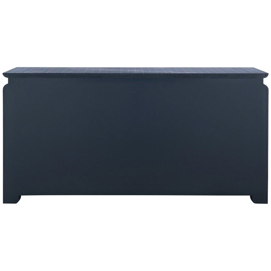 Villa & House Elina Extra Large 6-Drawer Navy Dresser with Owen Pull