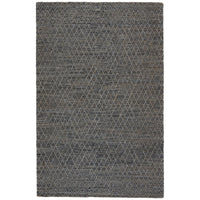 Jaipur Emblem Morse Trellis Geometric Gray Dark Blue EMB03 Rug