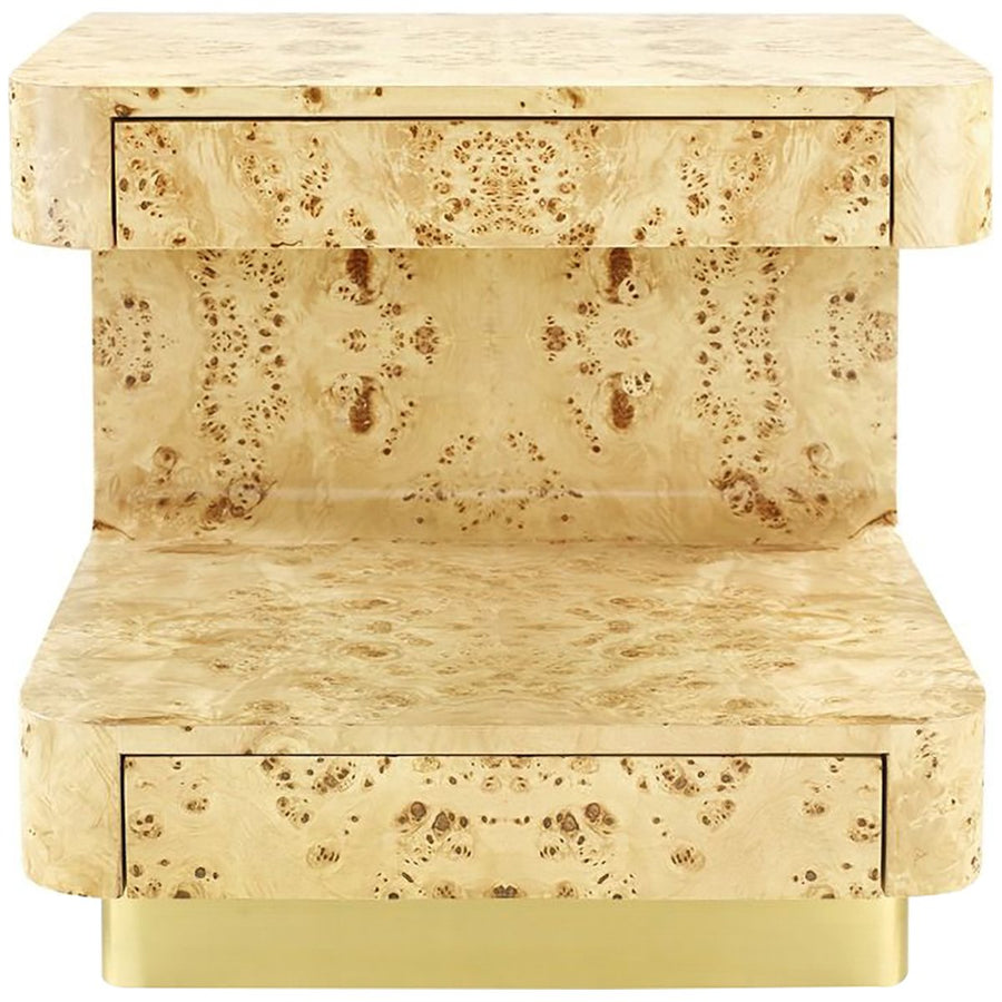 Villa & House Emil 2-Drawer Side Table - Burl