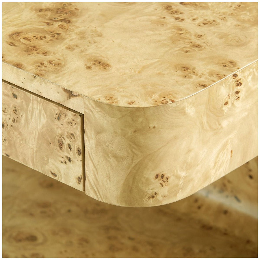 Villa & House Emil 2-Drawer Side Table - Burl