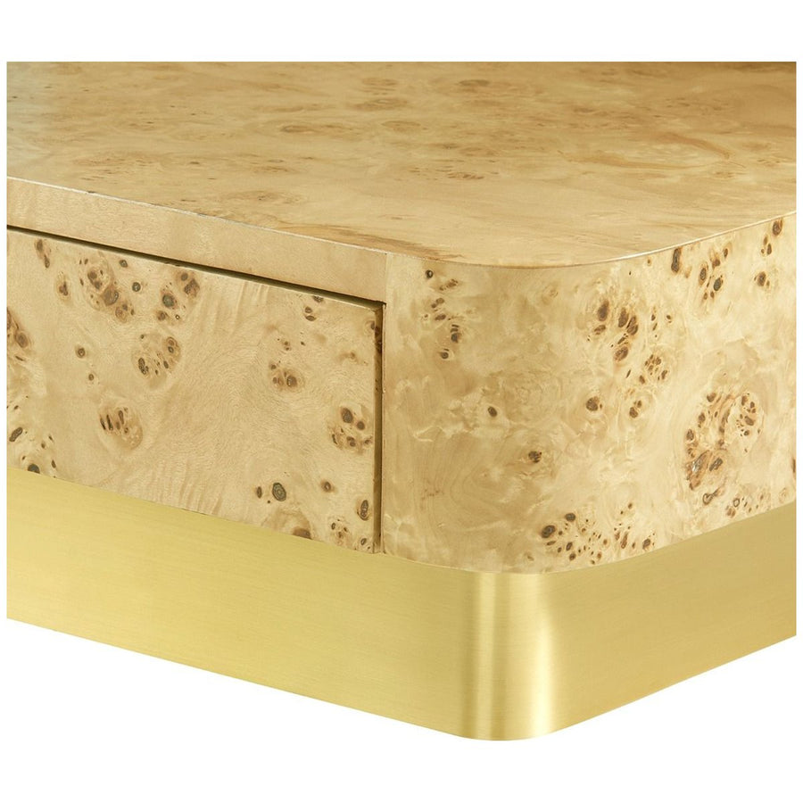 Villa & House Emil 2-Drawer Side Table - Burl