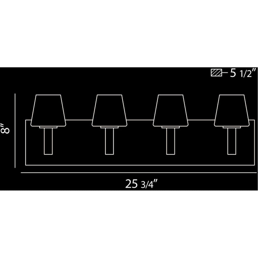 Eurofase DESIGNWL2017 Anglo 4-Light Bathbar Sconce