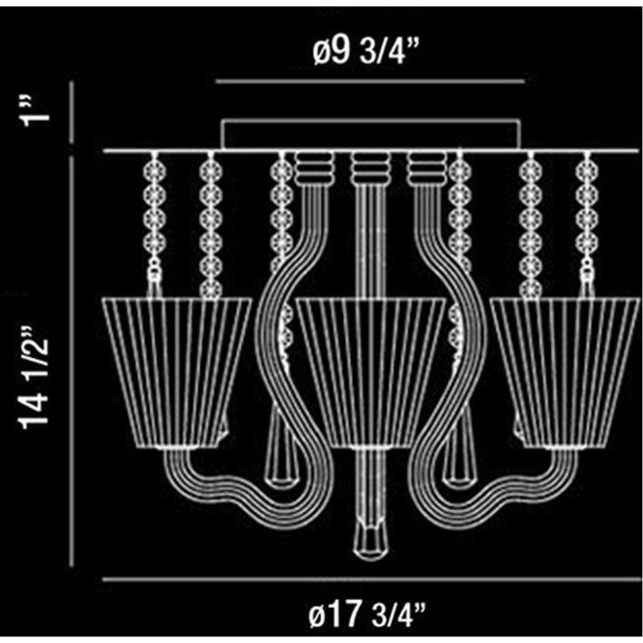 Eurofase DESIGNWL2017 Corato 4-Light Flushmount