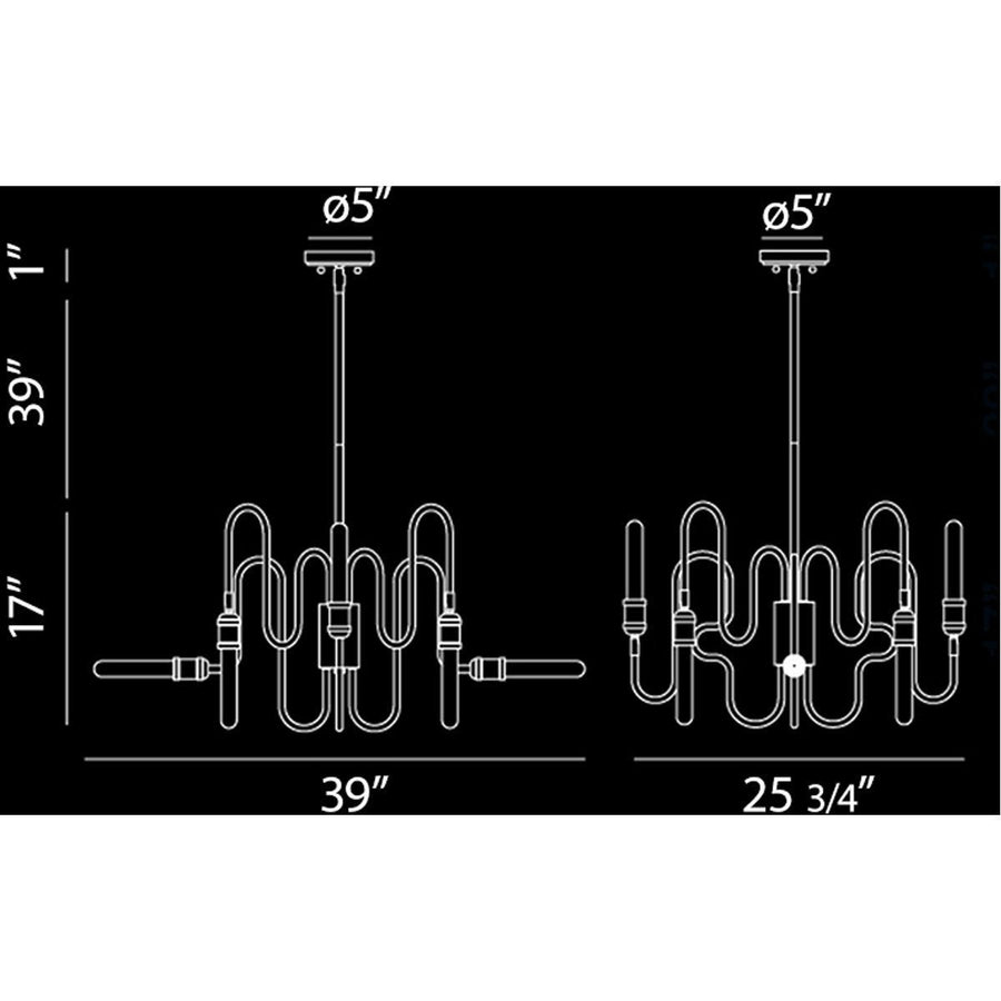 Eurofase DESIGNWL2017 Briggs 8-Light Chandelier