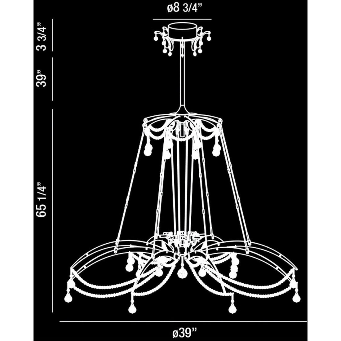 Eurofase DESIGNWL2017 Gambari 8-Light Chandelier