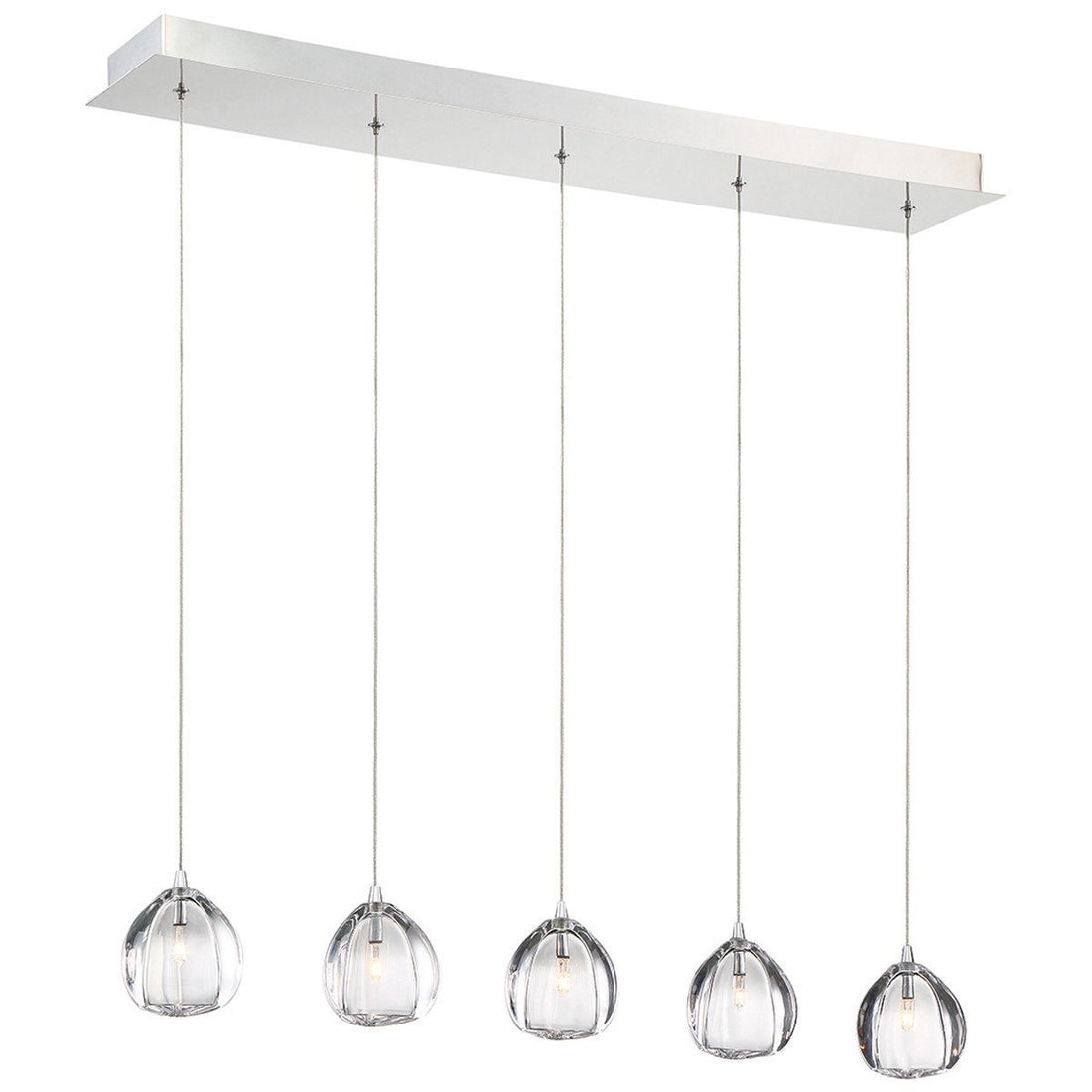 Eurofase DESIGNWL2017 Lucido 5-Light Linear Chandelier