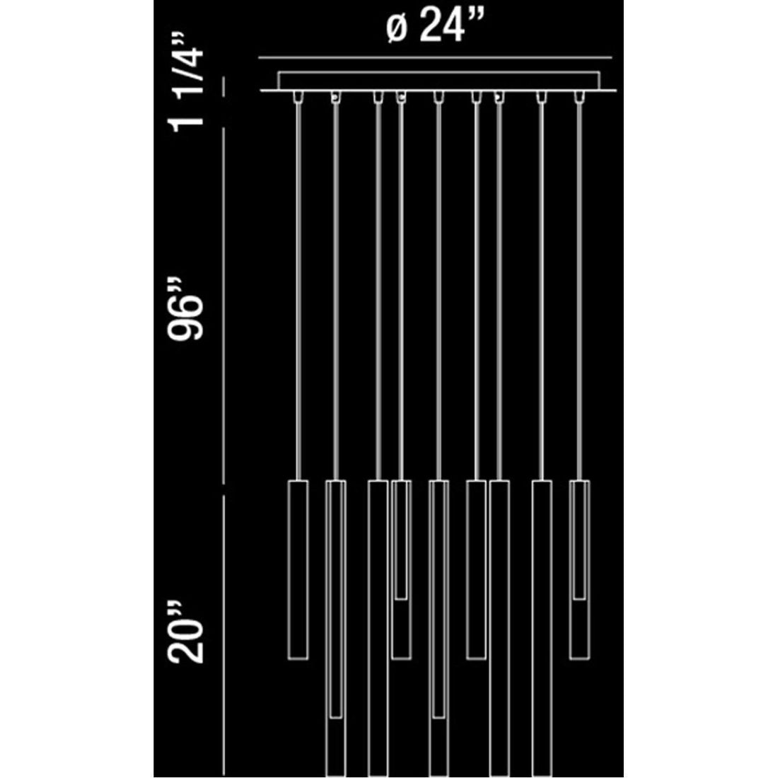 Eurofase DESIGNWL2017 Santana 18-Light Led Chandelier